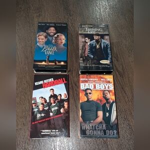 VHS drama Sport Comedy The Legend Of Bagger Vance Bad Boys Hardball Training Day